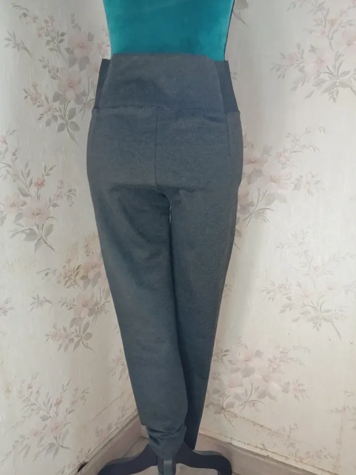 Legging épais gris foncé à reliefs sur genoux / gémo / (L) - photo numéro 7