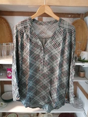 Blouse à carreaux