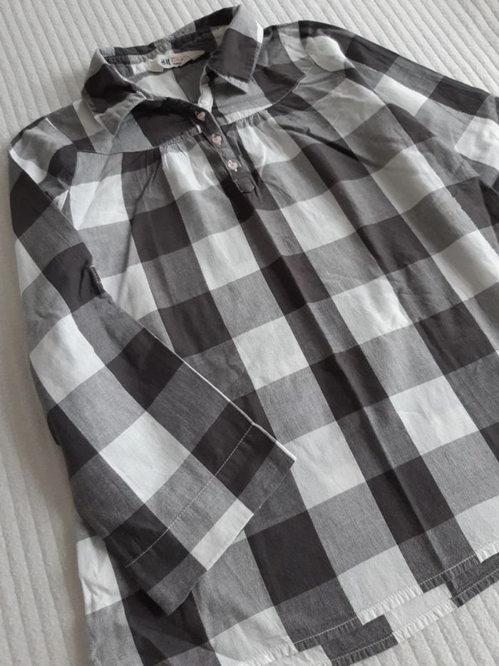 Blouse à carreaux 8 ans - photo numéro 4