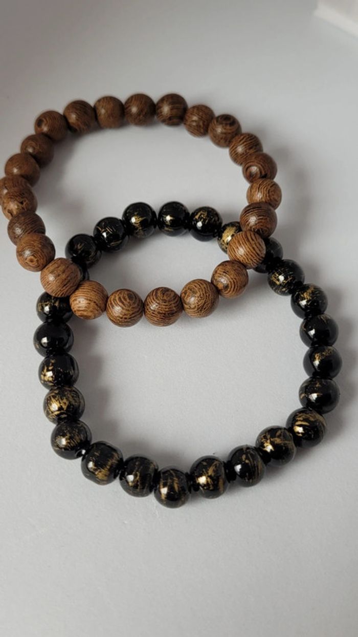 Lot de 2 bracelets lithothérapie - photo numéro 3