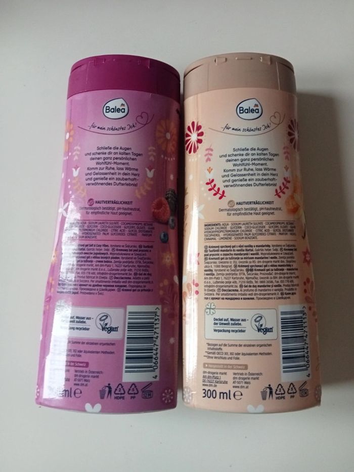 lot de 2 crèmes de douche édition limitée balea - photo numéro 2