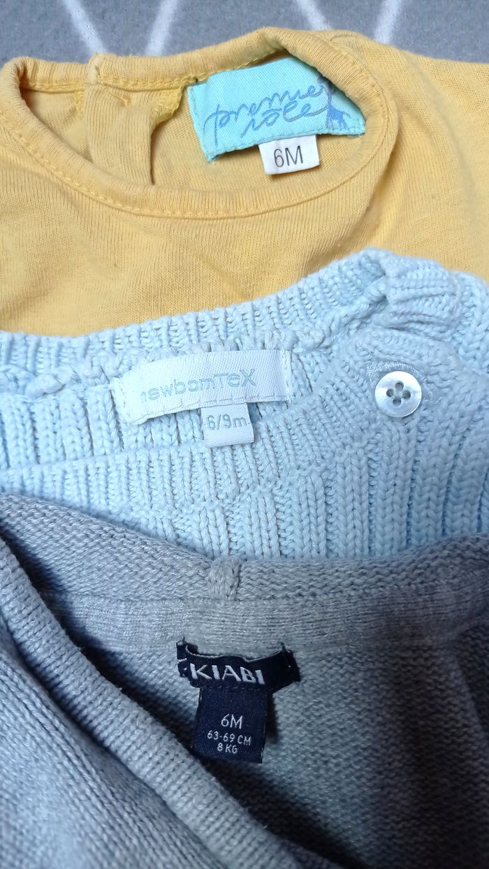🦁Lot 3 hauts garçon, 6 mois - photo numéro 5