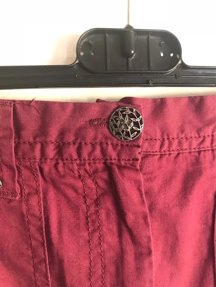 Jupe 10 ans bordeaux à volants - photo numéro 3