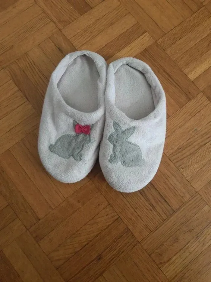 Chausson taille 33 lapin rose