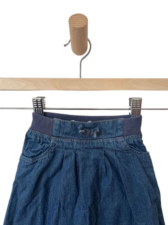 Pantalon confortable bleu denim coupe sarouel - Obaïbi 6 mois (68cm) - photo numéro 2