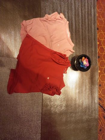 LOT 2 T-shirts coton bio 1 mois