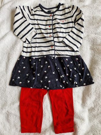 Ensemble robe et legging terre de Marins 12 mois