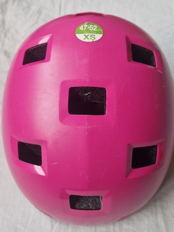 Casque vélo rose 47 à 52cm taille XS