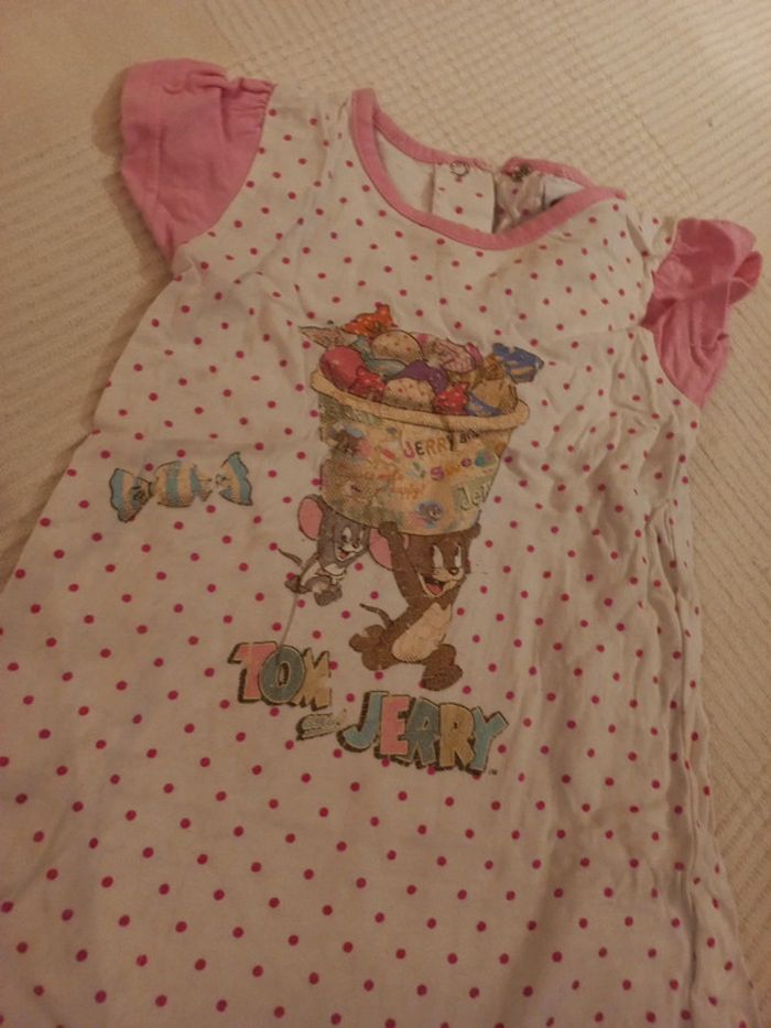 Combinaison combishort ou pyjama été Tom et Jerry 18 mois - photo numéro 2