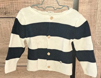 Gilet marinière Eden et Victor 6 mois