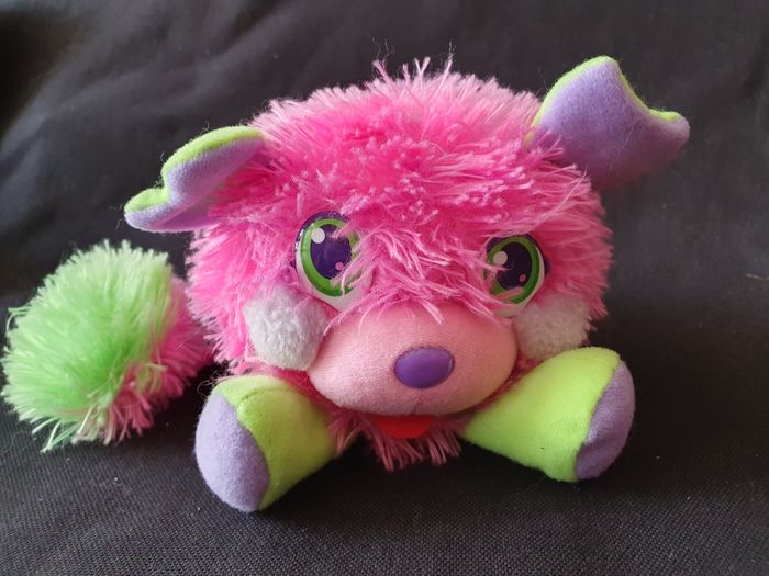 Peluche popples Playmates toys 2007 rose et mauve - photo numéro 2