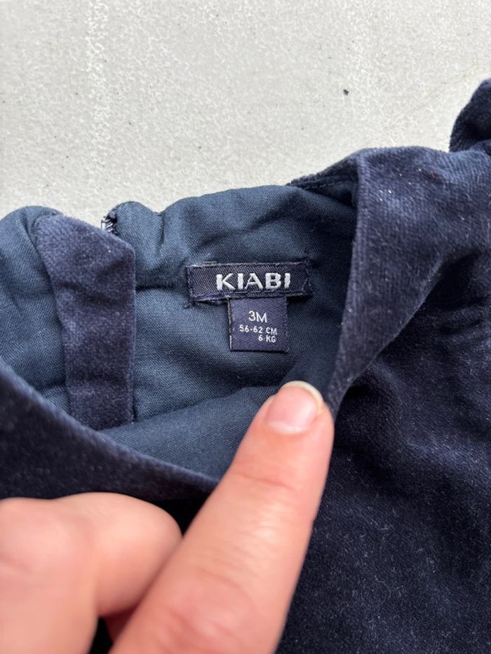 robe en velours bleu marine - photo numéro 3