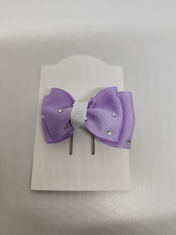 Barrette nœuds avec des Strass