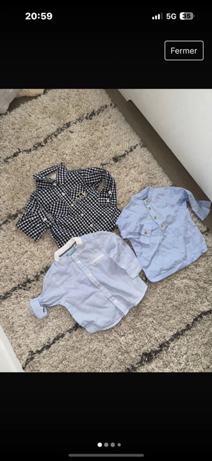 Lot 3 chemises très peu porté - photo numéro 3