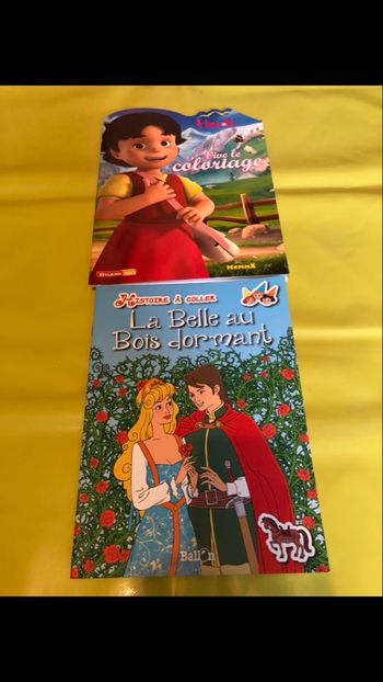 Lot de 2 album activités heidi et la belle au bois dormant des 3 ans