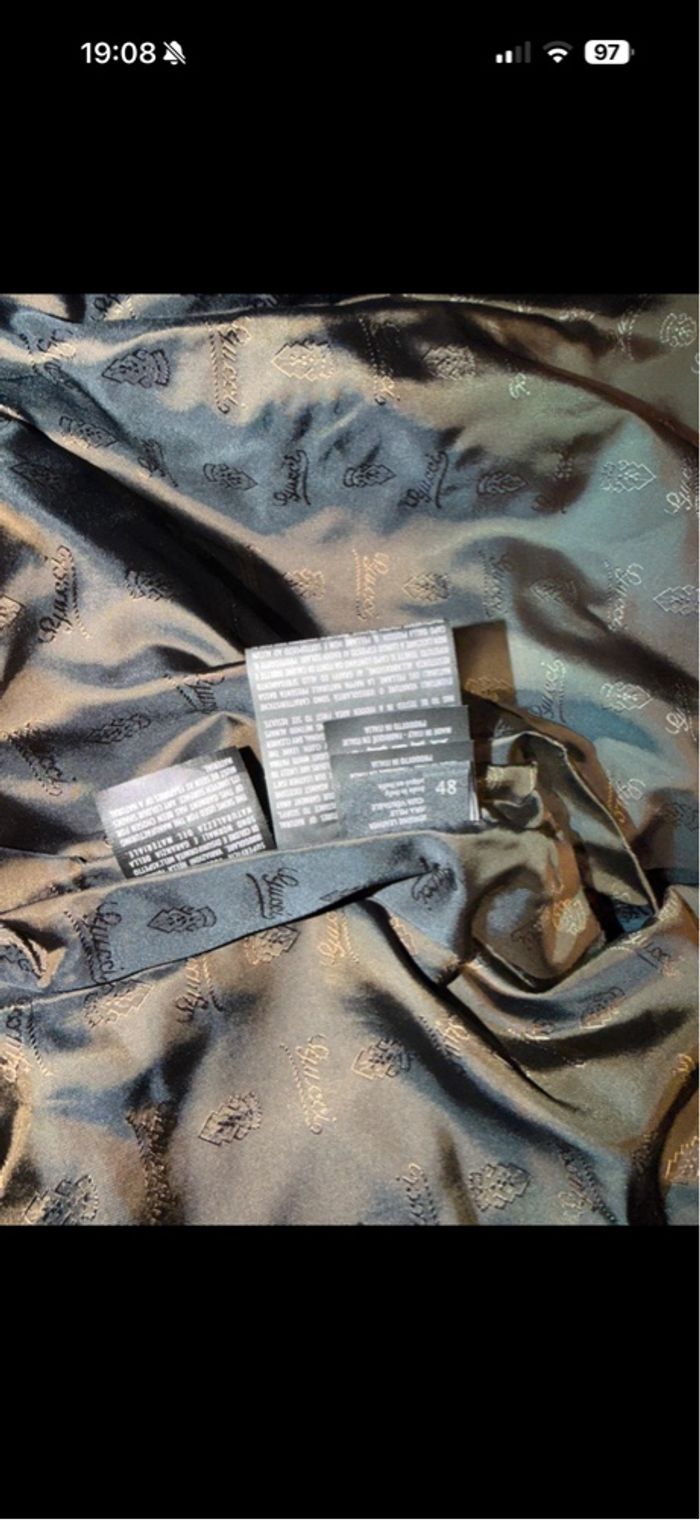 Gucci Leather Aviator Bomber Jacket – Made in Italy – Taille 48 - photo numéro 5