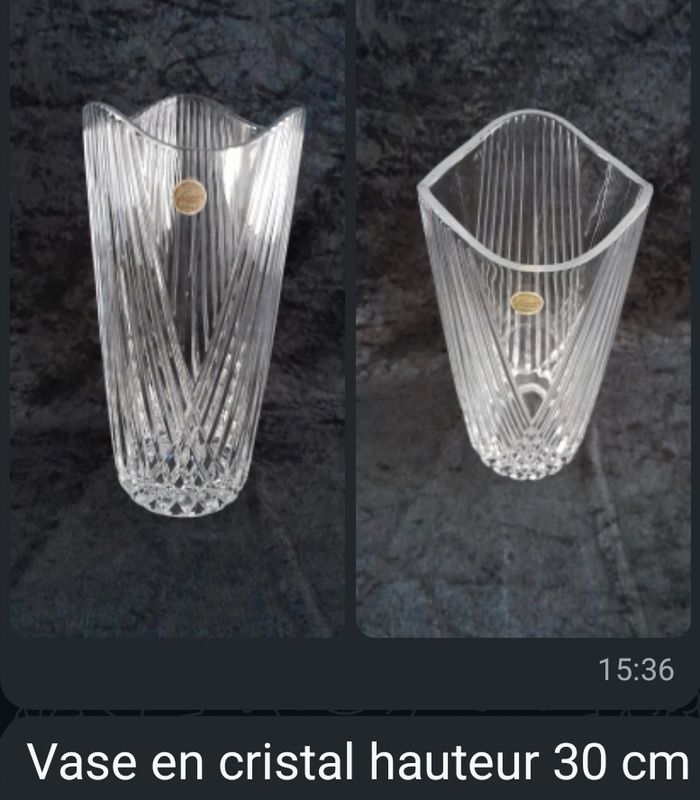 Vase en cristal