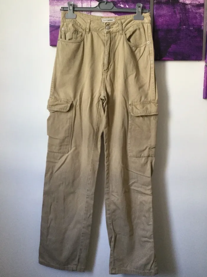 Jean cargo marron clair taille 36