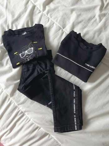 Ensemble garçon noir Karl Kagerfeld taille 4/5 ans