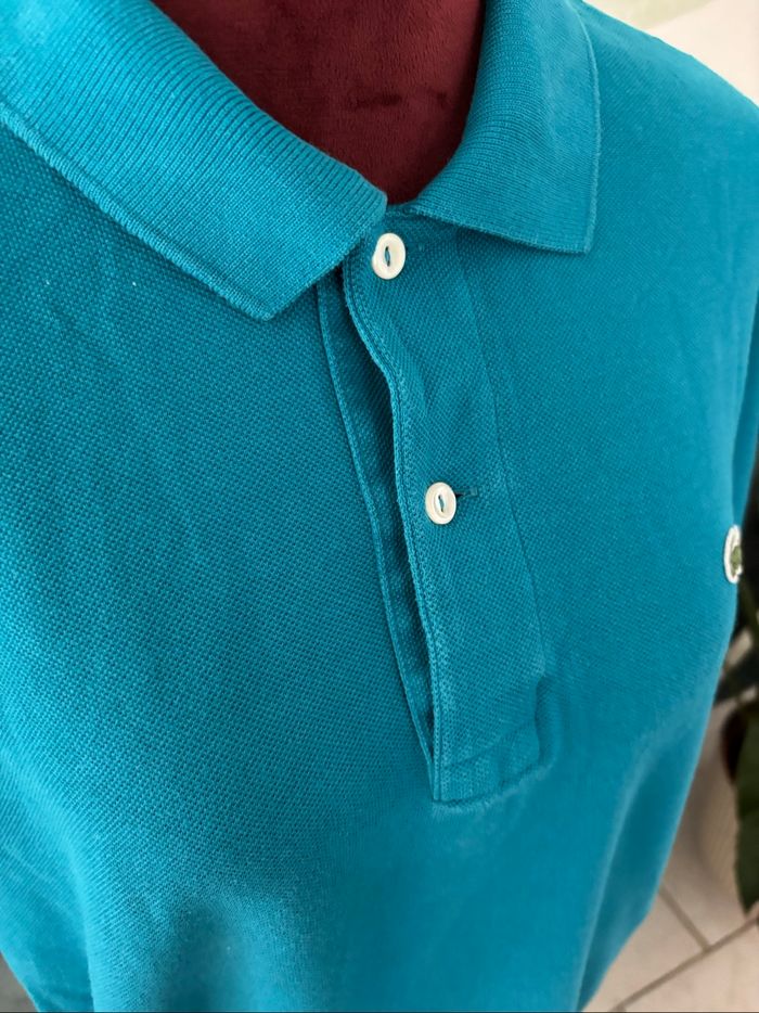 Polo homme Lacoste bleu - photo numéro 4