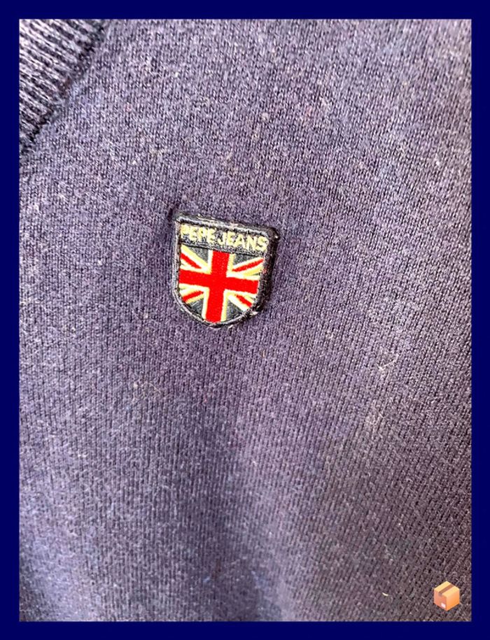 Pull Pépé Jeans – Homme – Taille L – Bleu marine - photo numéro 2