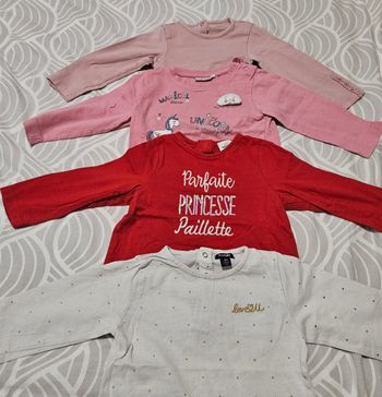 Lot t-shirt manches longues