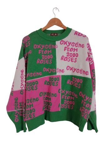 Pull hiver style ski vintage A1434