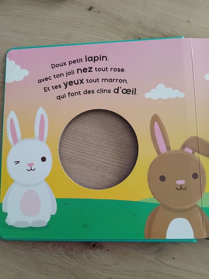 Livre marionnette  lapin - photo numéro 2