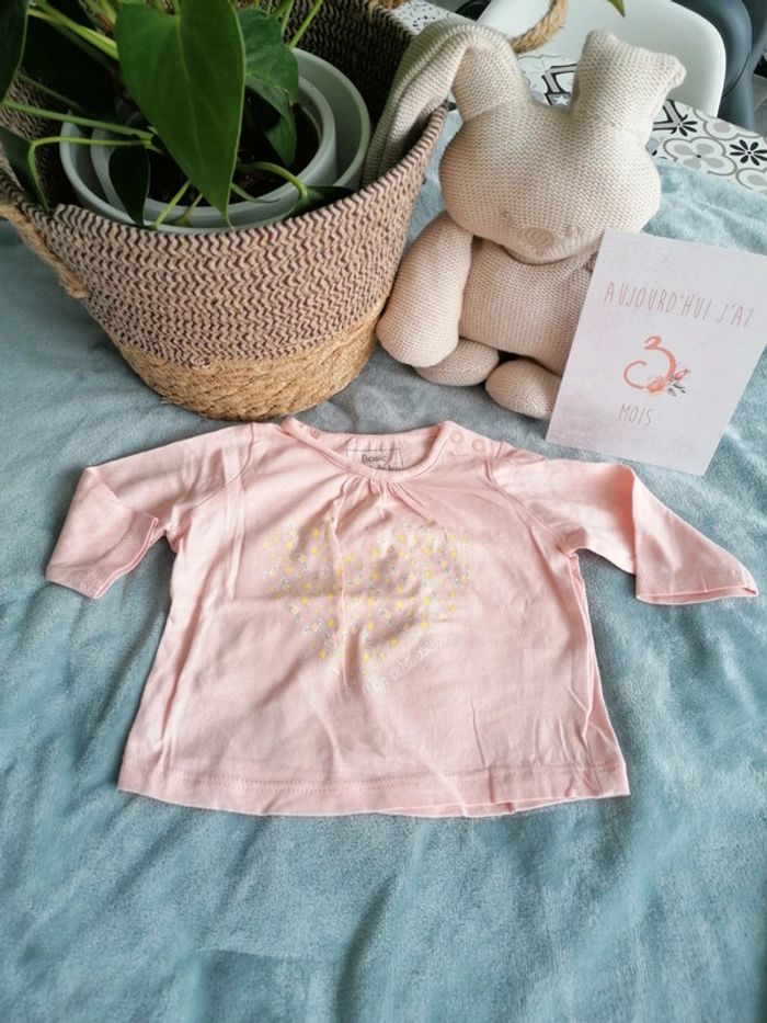 T-shirt rose kiabi 3 mois