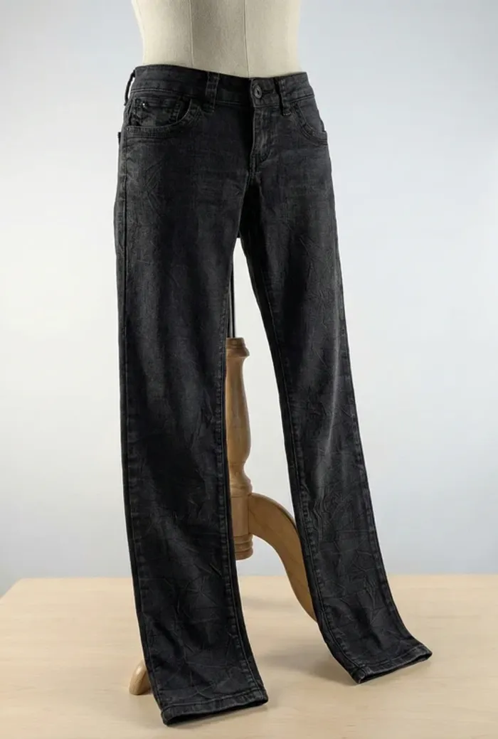 Jean Best Mountain Noir effet froissé - Taille 36 (S)