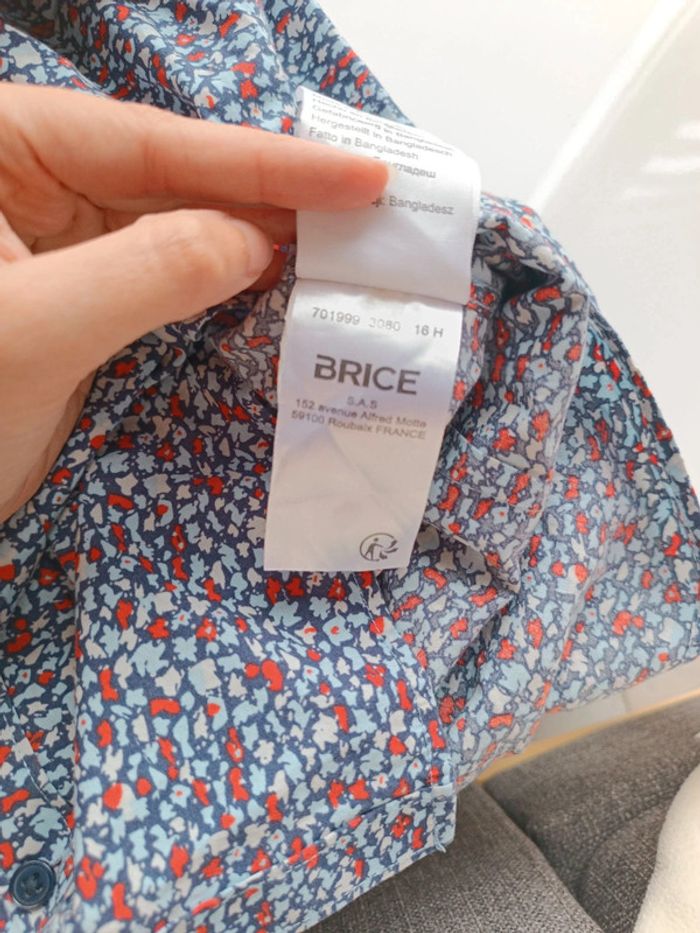 Chemise homme à fleurs - taille S coupe easy slim - neuf sans étiquette - photo numéro 3