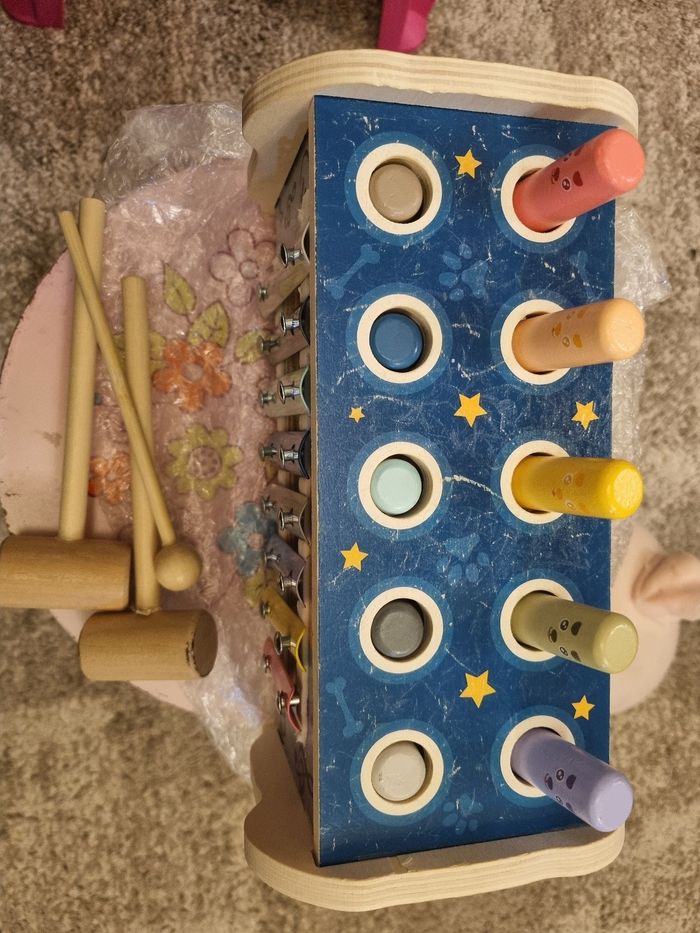 Jeux de marteau et xylophone en bois