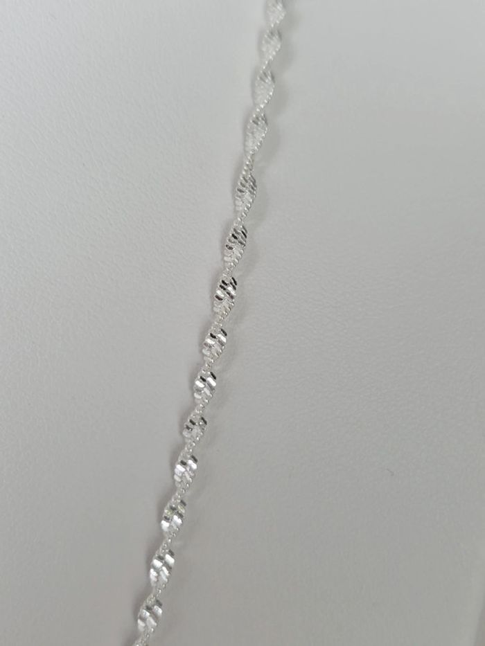Collier maille Torsadé 2mm 60cm - photo numéro 4