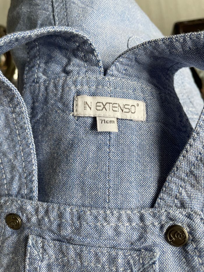 Adorable robe salopette coton In extenso 9 mois - photo numéro 3