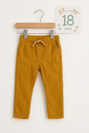Pantalon bébé moutarde Kiabi 18 mois
