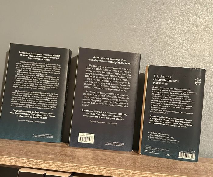 Livres 50 nuances de grey (tome 1,2,3) - photo numéro 2