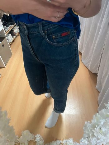 Jeans mom taille haute