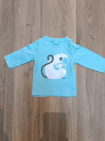 Tee-shirt manches longues Obaïbi 3 mois 59 cm