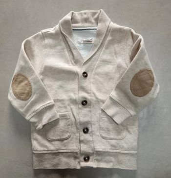 Gilet avec coudieres beige 2 ans h&m