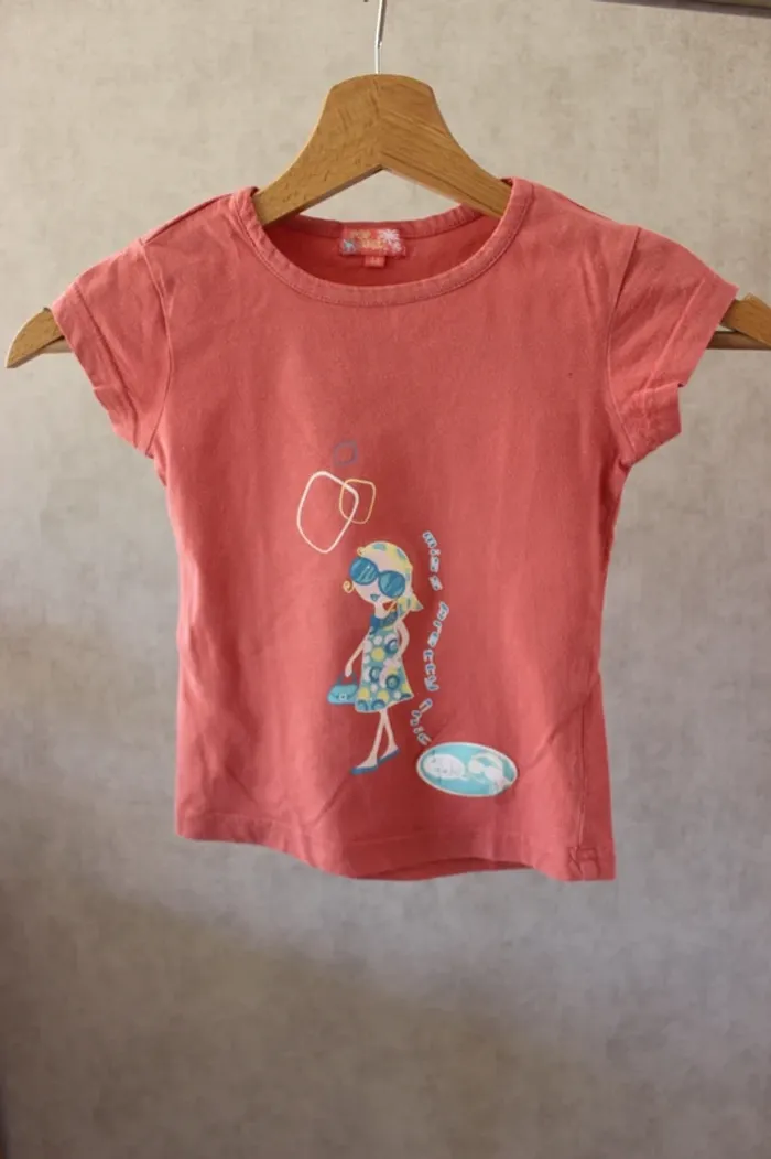 👕 Y-shirt rose imprimé, pop berch