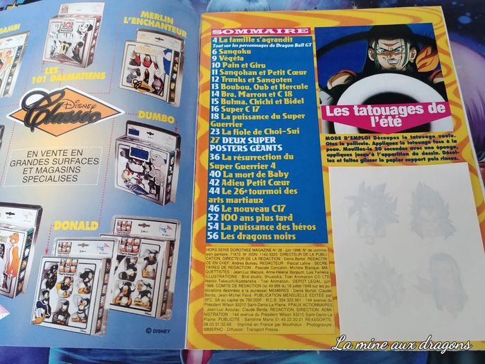 Complet Dorothée magazine Hors série 26 Dragon Ball Posters cartes Manga - photo numéro 2