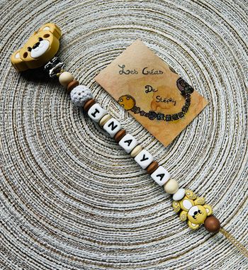 Attache tétine  ourson