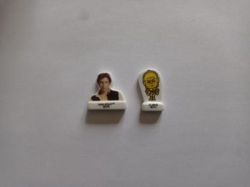 Lot de 2 fèves "Star Wars" Han Solo et C-3PO