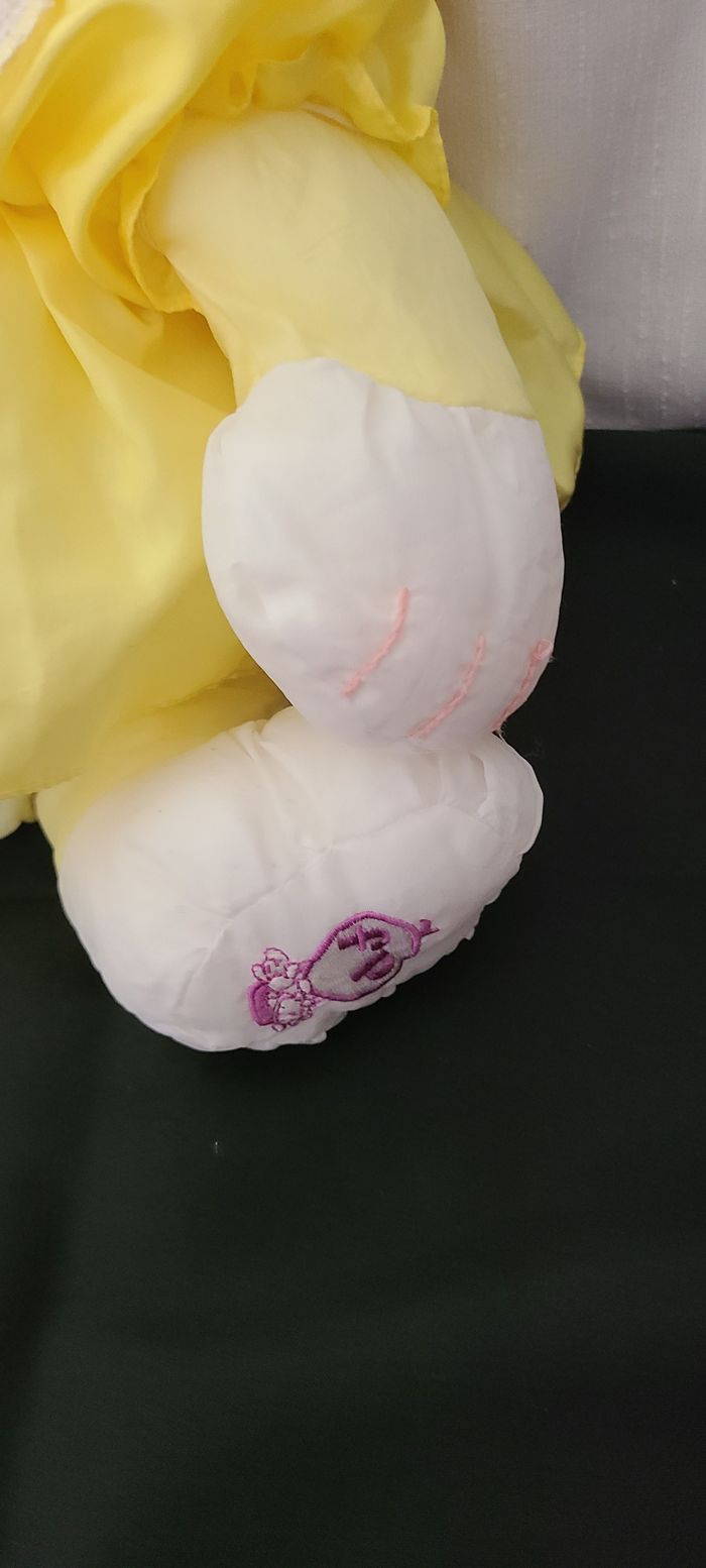 Chat Puffalump Kitty vintage des années 1980 | 1986 Fisher Price Puffalump Chat Jaune - photo numéro 4