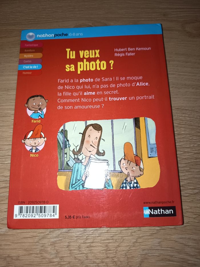 Livre roman enfant C'est la vie, Tu veux sa photo ?, Éditions Nathan poche - photo numéro 2