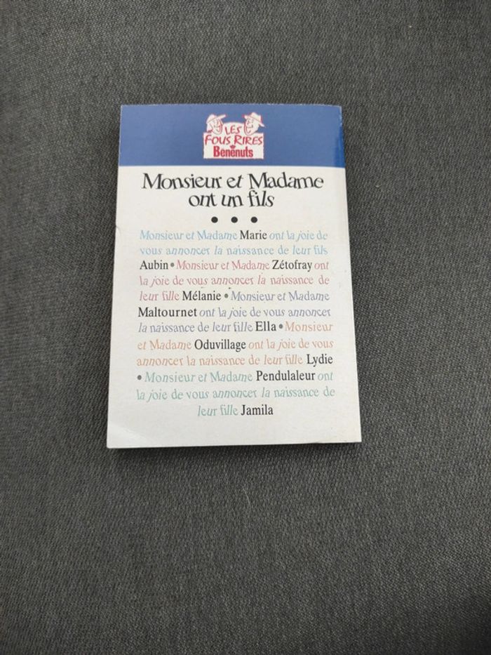 Monsieur et Madame ont un fils - photo numéro 2