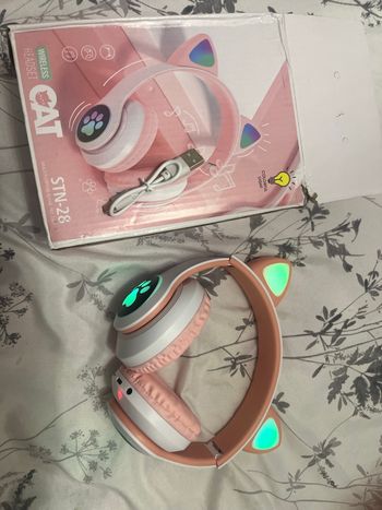 Casque pour filles pliable avec Bluetooth 