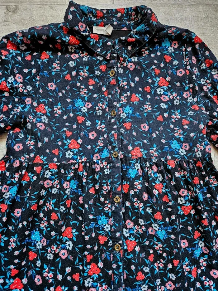Robe manches longues fleurie 10 ans - photo numéro 2