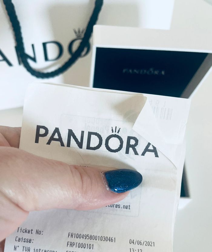 Bracelet Maille Serpent Fermoir Cœur Pandora Moments - photo numéro 3