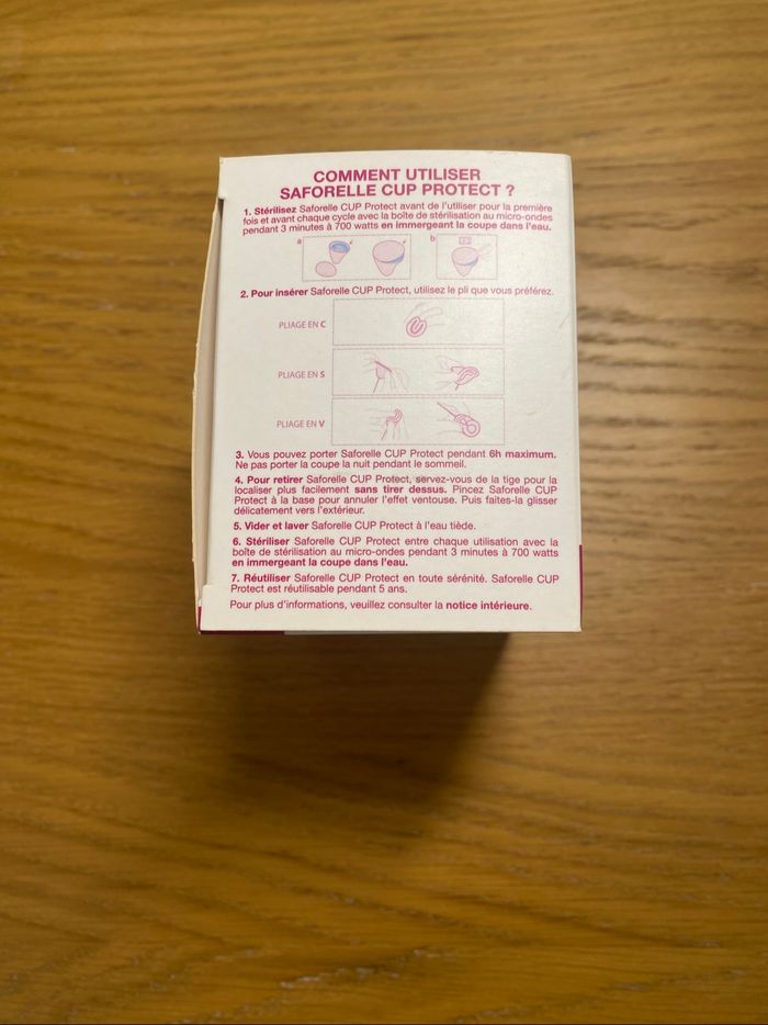 NEUF Saforelle pack de 2 coupes menstruelles Taille 1 - photo numéro 4